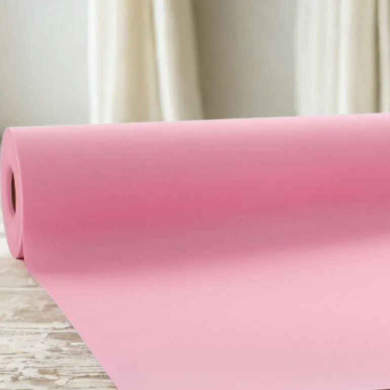 Airlaid Bordløber Lyserød - 40 cm x 4,8 m