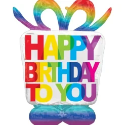 AirLoonz Kæmpe Ballon, "Happy Birthday" Gave, 127 cm