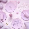Akryl Kagetopper "Happy Birthday" - Lavendel
