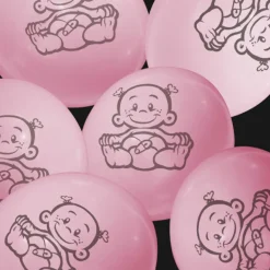 Baby lyserød balloner