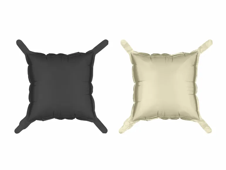 Backdrop Balloner Sort/Beige, Firkantede Ballon-Puder