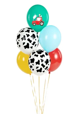 Ballon Buket Bondegård, Latex Balloner 6 stk.