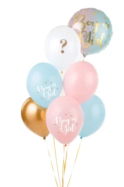 Ballon 30 cm,Boy Or Girl, Mix (6 Stk.)