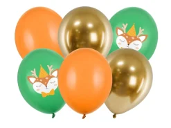 Ballon 30 cm, Dådyr, Mix (6 Stk.)