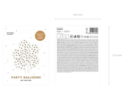 Ballon 30 cm, Dots, Krystal Klar (6 Stk.)