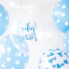 Ballon 30 cm, Dots, Pastel Baby Blå (6 Stk.)