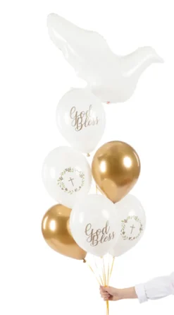 Ballon 30 cm, God Bless, Mix (6 Stk.)