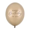 Ballon 30 cm, Happy Birthday, Metallic Cold Guld (50 Stk.)