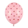 Ballon 30 cm, Hjerter, Pastel Baby Pink (6 Stk.)