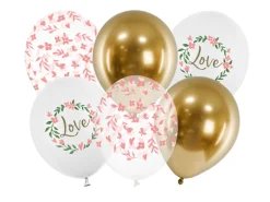 Ballon 30 cm, Love, Mix (6 Stk.)