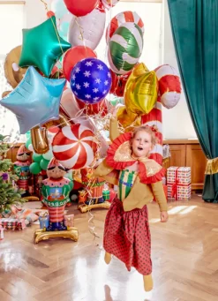 Ballon 30 cm Merry Christmas, Mix (6 Stk.)