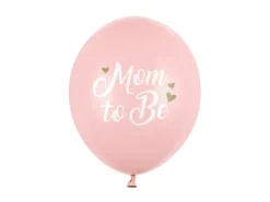 Ballon 30 cm, Mom To Be, Pastel Pale Pink (6 Stk.)