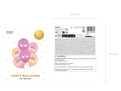 Ballon 30 cm, Regnbue, Mix (6 Stk.)