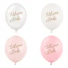 Ballon 30 cm, Welcome Baby, Pink Mix (50 Stk.)