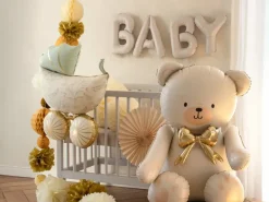Beige "BABY" Ballon Sæt