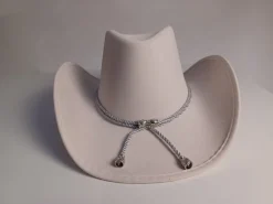 Beige Cowboy Hat i "Ruskind"