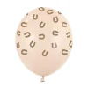 Beige Hestesko Balloner, 6 stk.