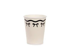 Beige Papkrus med Sløjfer, 6 stk.