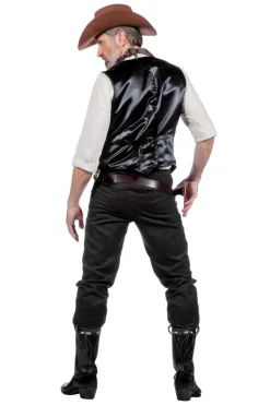 Beige Western Skjorte m/Vest & Bandana