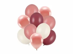Blandet Balloner Bonderosa / Lyserød, 10 stk.