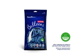 Blå Balloner 5'', Pose m/100 stk. (12cm.)