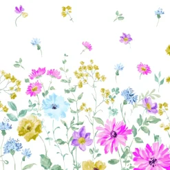 Blomstret Luksus Servietter, 50 stk.