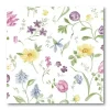 Blomstret "Veronique" Airlaid Middagsservietter, 50 stk.