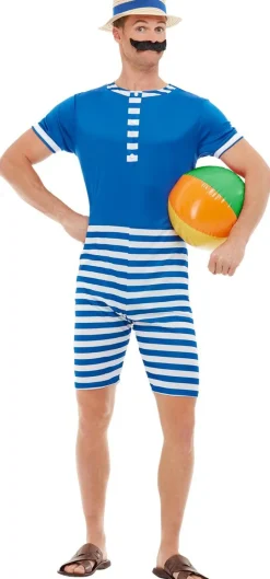 Blåstribet Badedragt | Old school sommer tøj