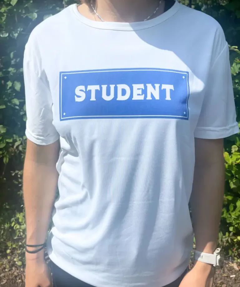 Blå Student T-Shirt