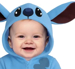 Blåt Alien Baby Kostume – Heldragt med Hætte og Lynlås (12–24 mdr.)