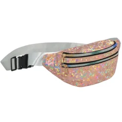 Bæltetaske Holografisk Rosegold