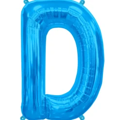Blåt Folie Bogstav "D"