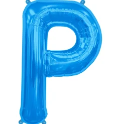 Blåt Folie Bogstav "P"
