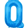 Blåt Folie Bogstav "Q"