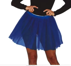 Blåt Tylskørt Til Voksne - Tutu Kort Model (40cm.)