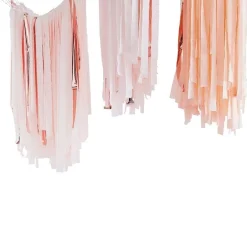 Blush & Rosegold Crepebånd Loftsdekoration
