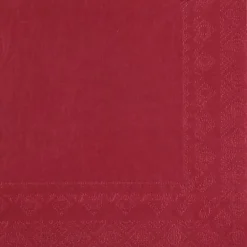 Bordeaux Frokostservietter 33 x 33 cm, 25 stk.