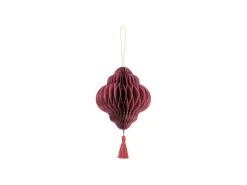Bordeaux Lanterne Juleornament, 12 x 15 cm