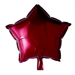 Bordeaux Stjerne Folie Ballon