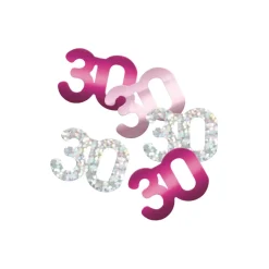 Bordkonfetti - Pink Fødselsdag, 30 År