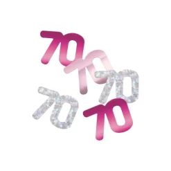 Bordkonfetti - Pink Fødselsdag, 70 År