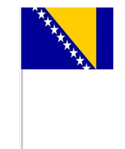 Bosnien-Hercegovina Papirflag på Pind, 27 x 20 cm