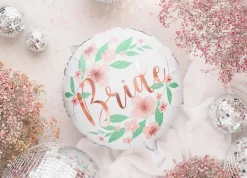 Bride Folie Ballon Med Blomster