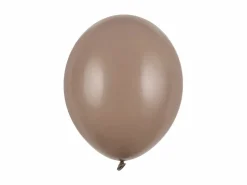 Brune Balloner "Cappuccino" 30 cm, 50 stk.