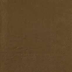 Brune Frokostservietter 33 x 33 cm, 25 stk.