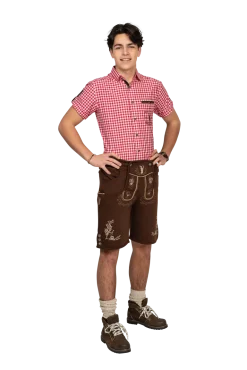 Brune Tyrolerbukser i Joggingstof (Isoli)