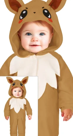 Brun Ræv Babykostume – Blød Heldragt med Hætte (12–24 mdr.)