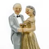 Bryllupskagefigur - Guldbryllupsparret