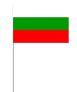 Bulgarsk Papirflag på Pind, 27 x 20 cm