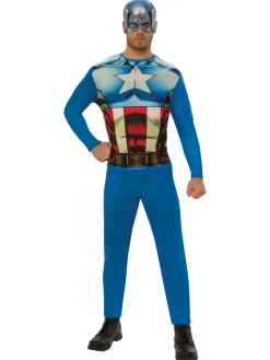 Captain America Voksenkostume
